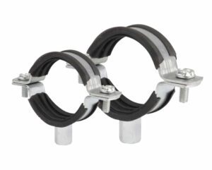 Rubber lined clips