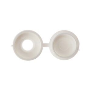 White Hinged Cover Cap