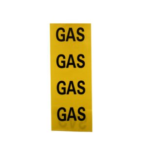 Gas identity tape